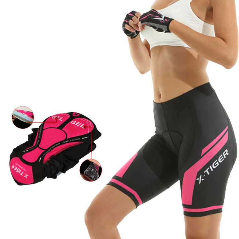 Tenues de cyclisme pour femmes⎮Shorts noir et rose – Image 2