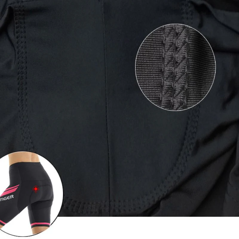Tenues de cyclisme pour femmes⎮Shorts noir et rose – Image 8