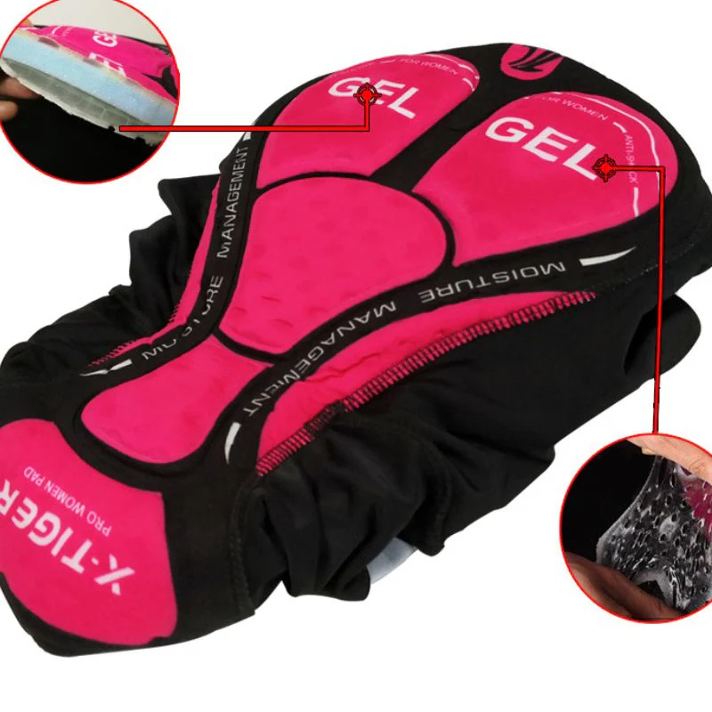 Tenues de cyclisme pour femmes⎮Collants noir confort Gel 3D – Image 3