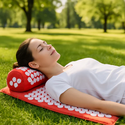 Tapis fleur de champs - Zen balance orange™