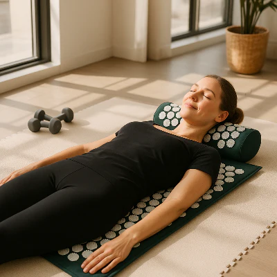 Tapis de fleurs de lotus - Zen balance turquoise™ – Image 3